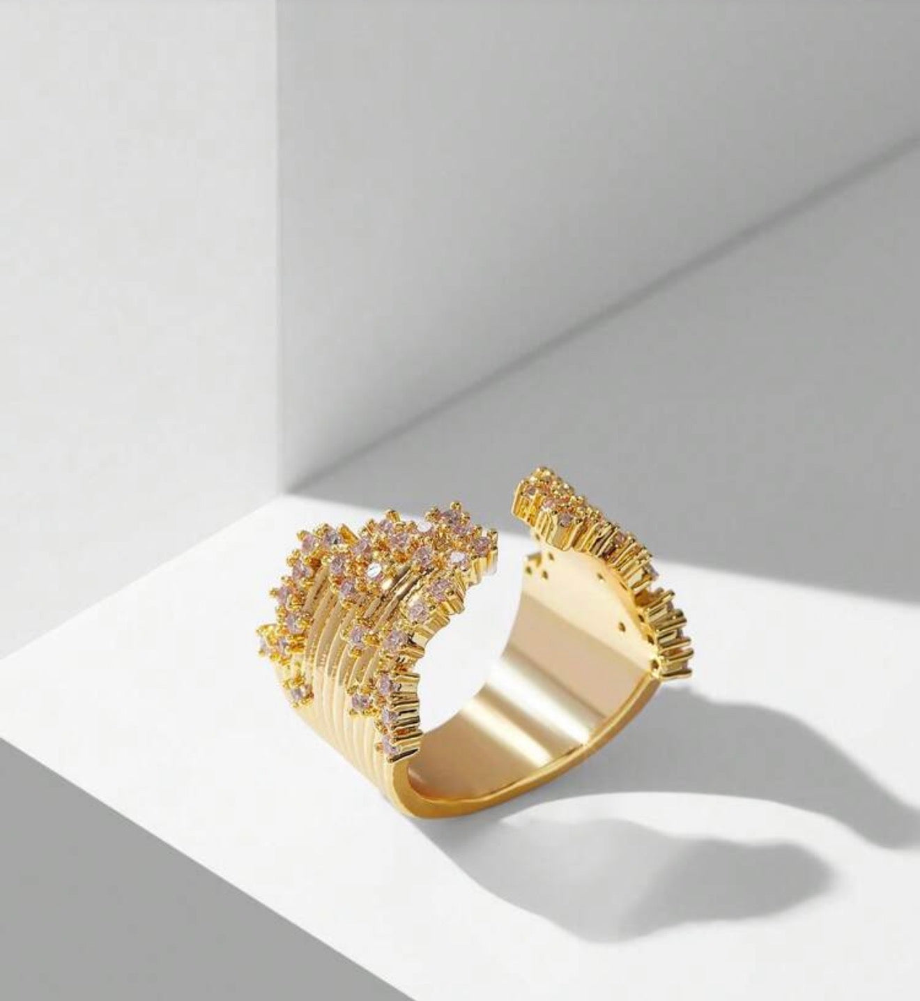 18K Gold Plated Lily Ring
