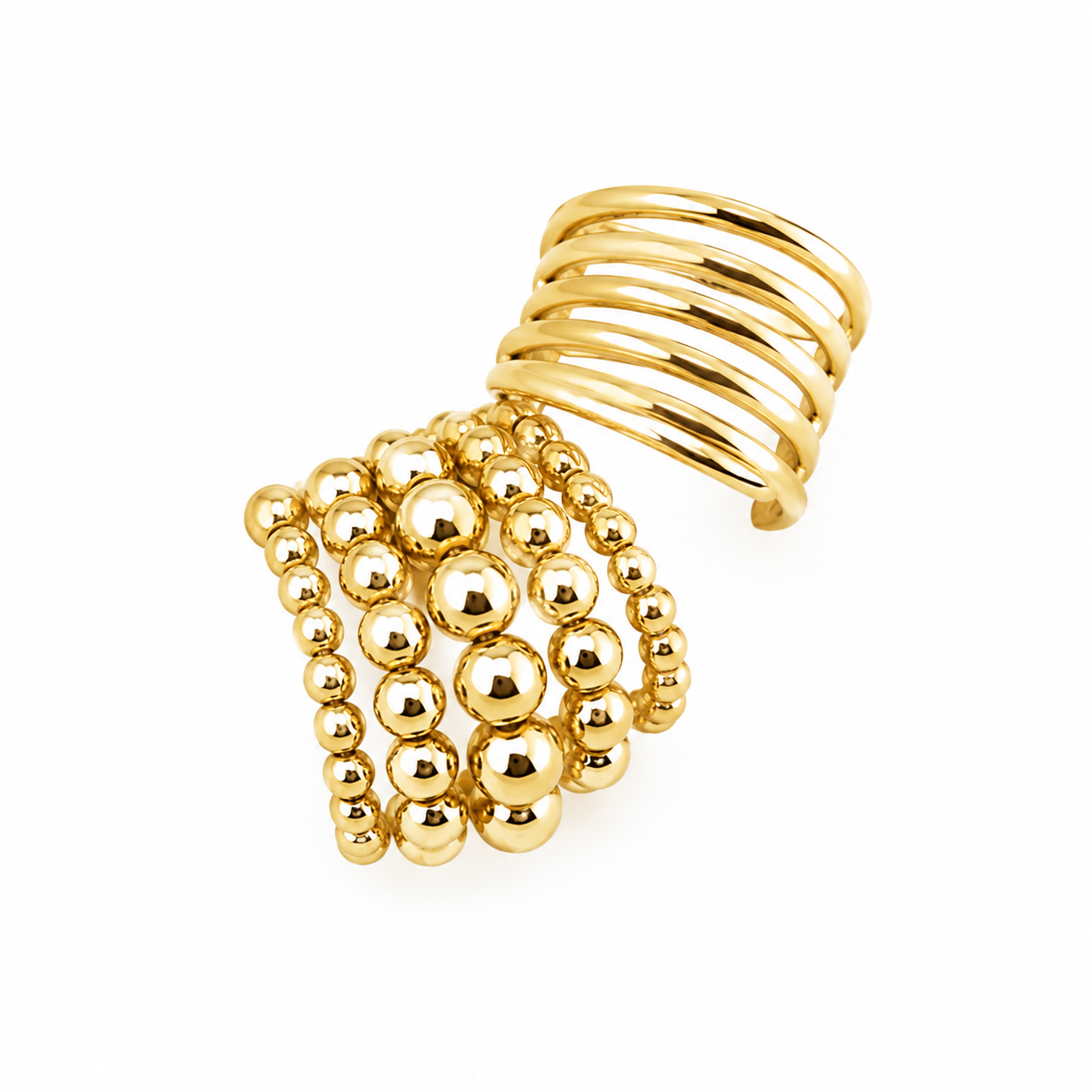 Two Pieces Irregular Ear Cuff