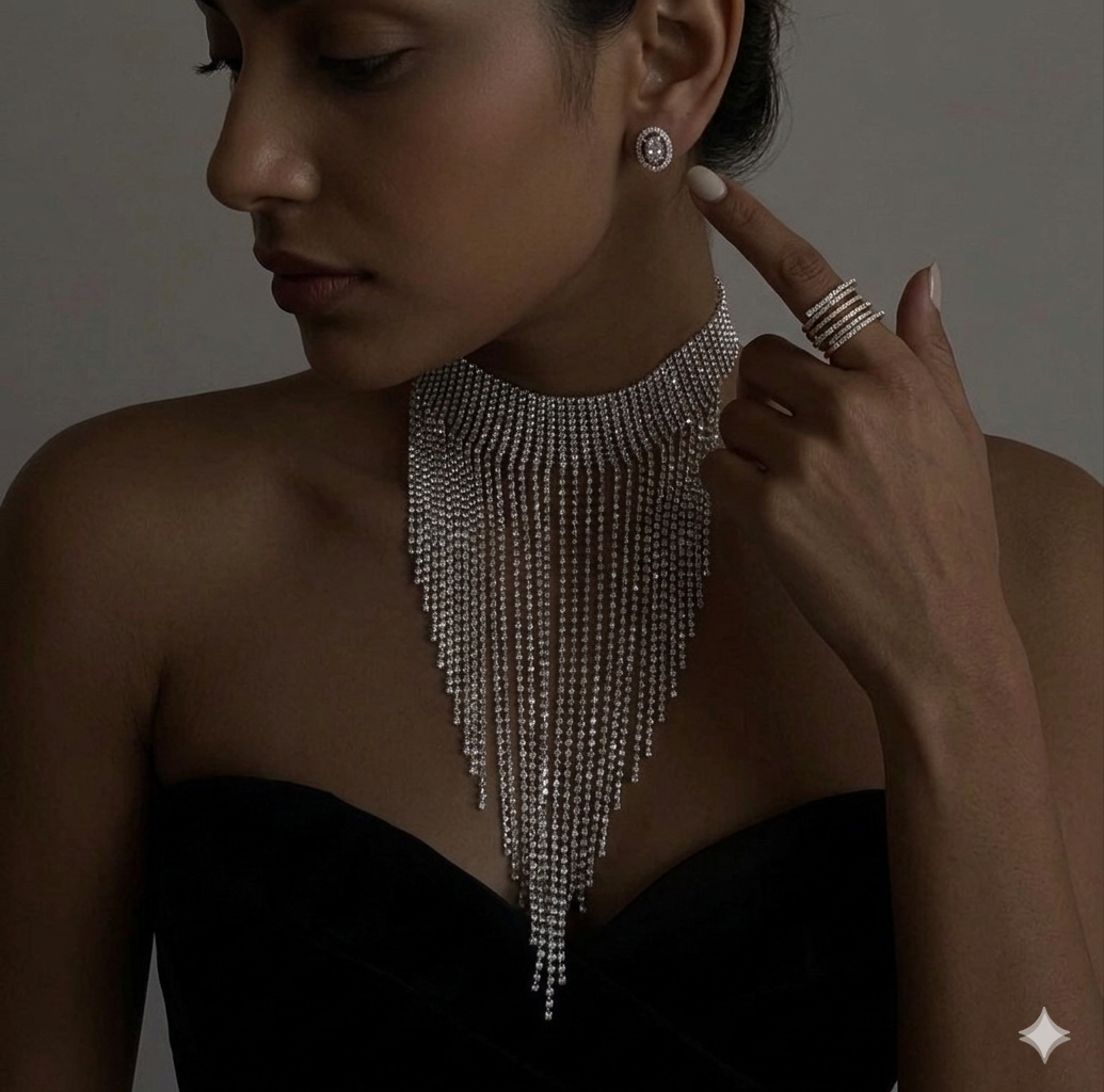 Collier “Cascade Dorée”