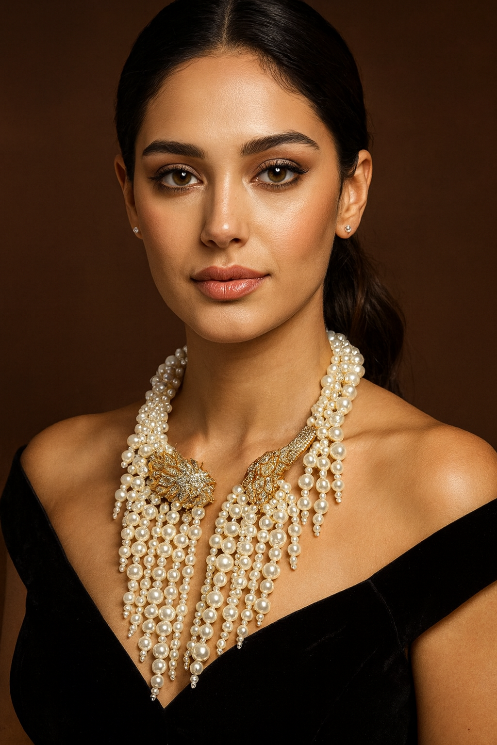 La Reine Des Perles Statement Necklace