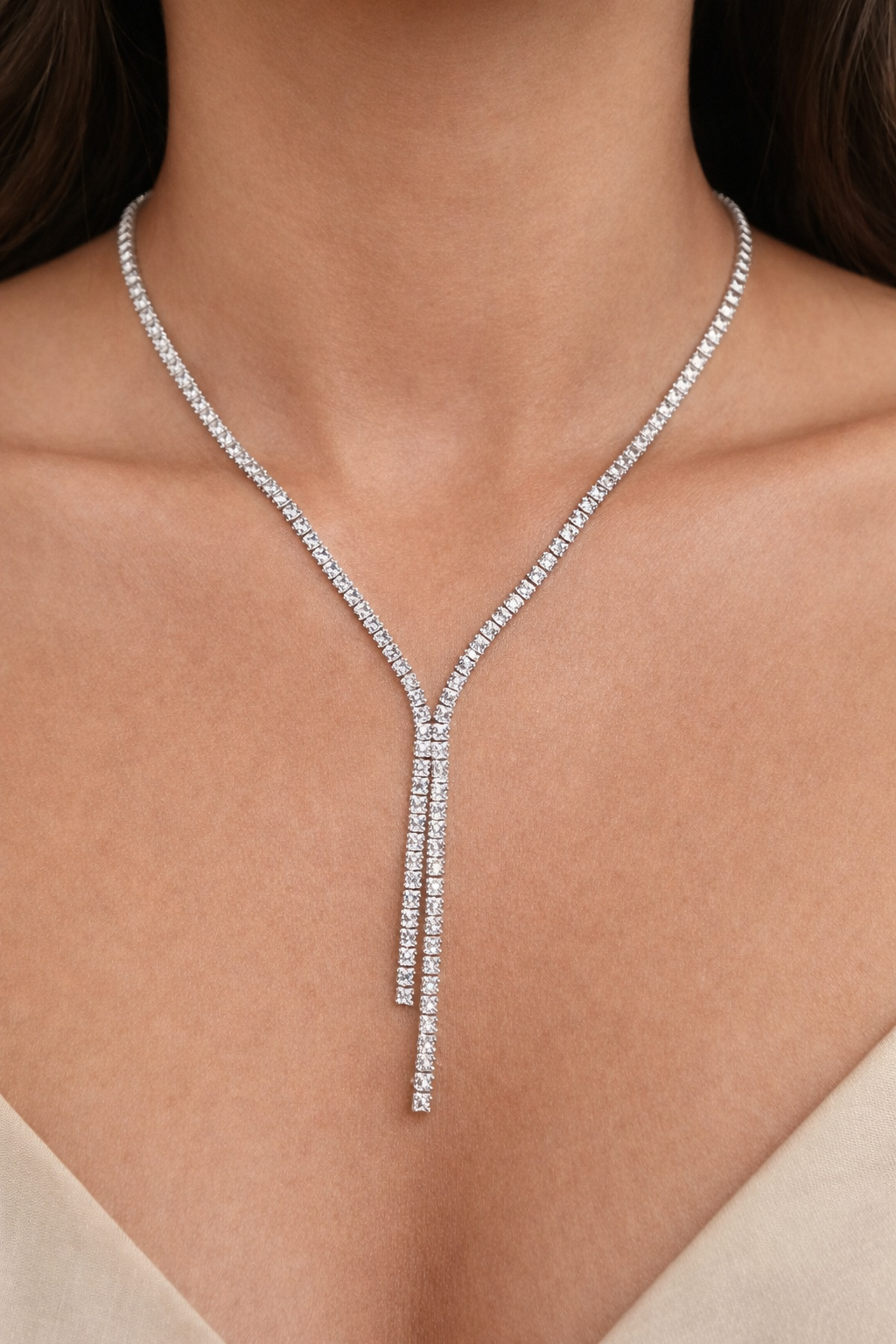 Y Tennis Necklace