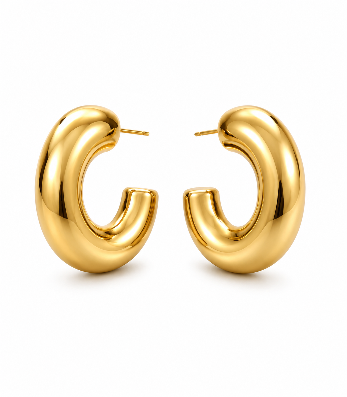 The Magma Matt Hoop Earrings