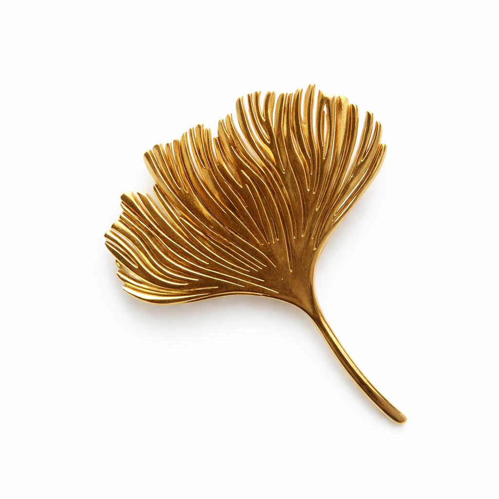 Golden Leaf Brooch
