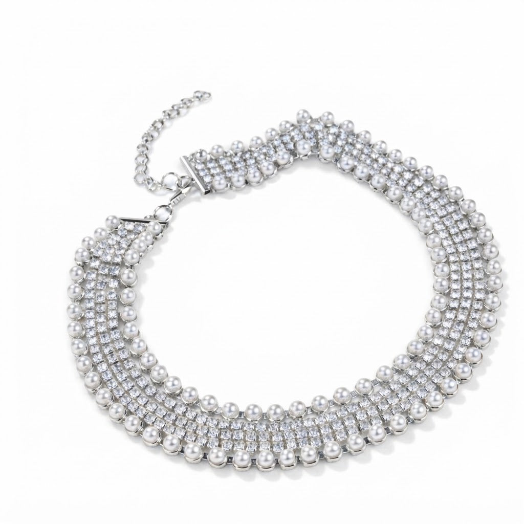 Shiny Double Pearl Necklace
