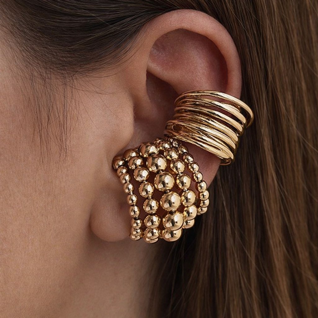 Two Pieces Irregular Ear Cuff