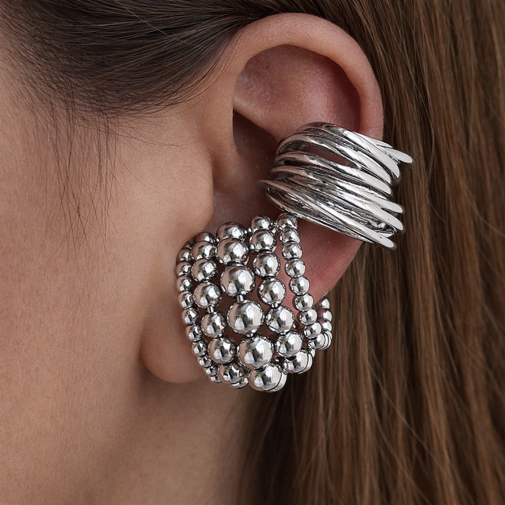 Two Pieces Irregular Ear Cuff