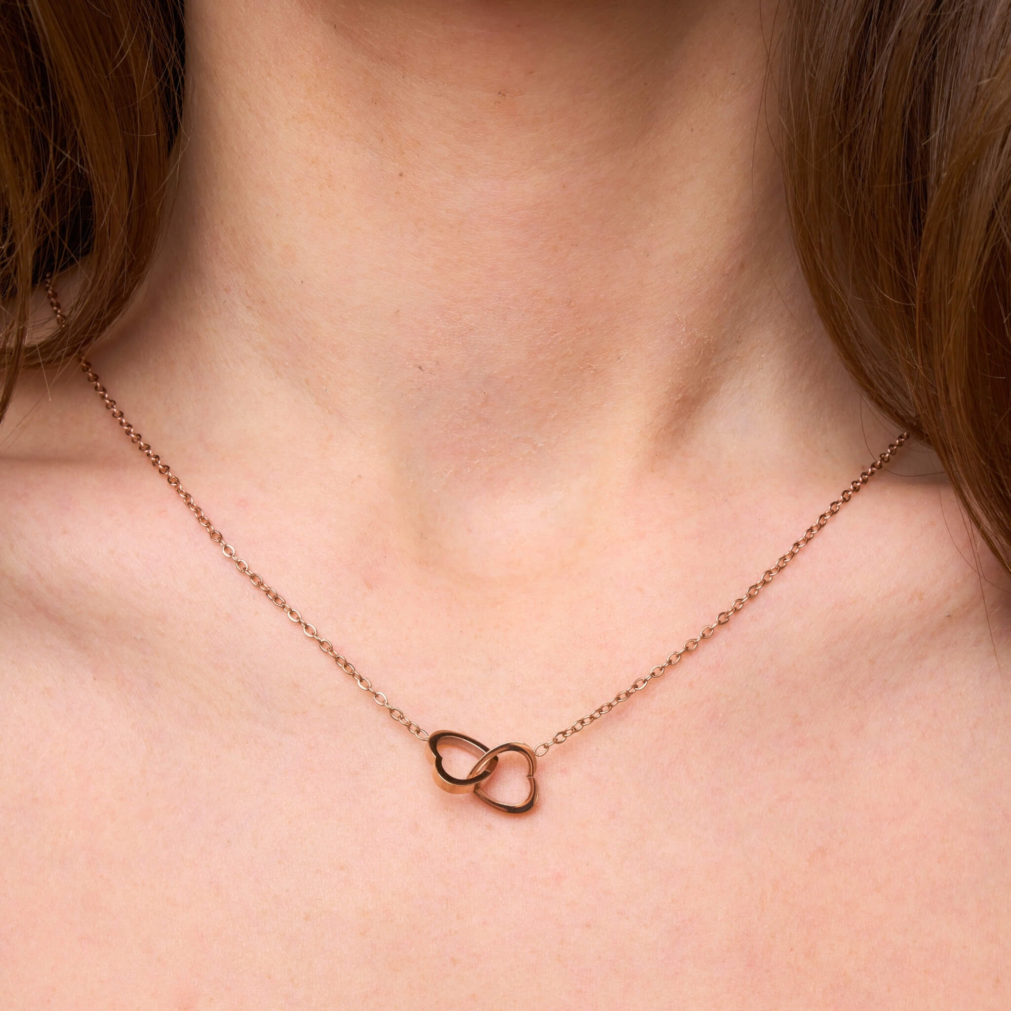 Personaliserat Dubbelhjärtat Halsband