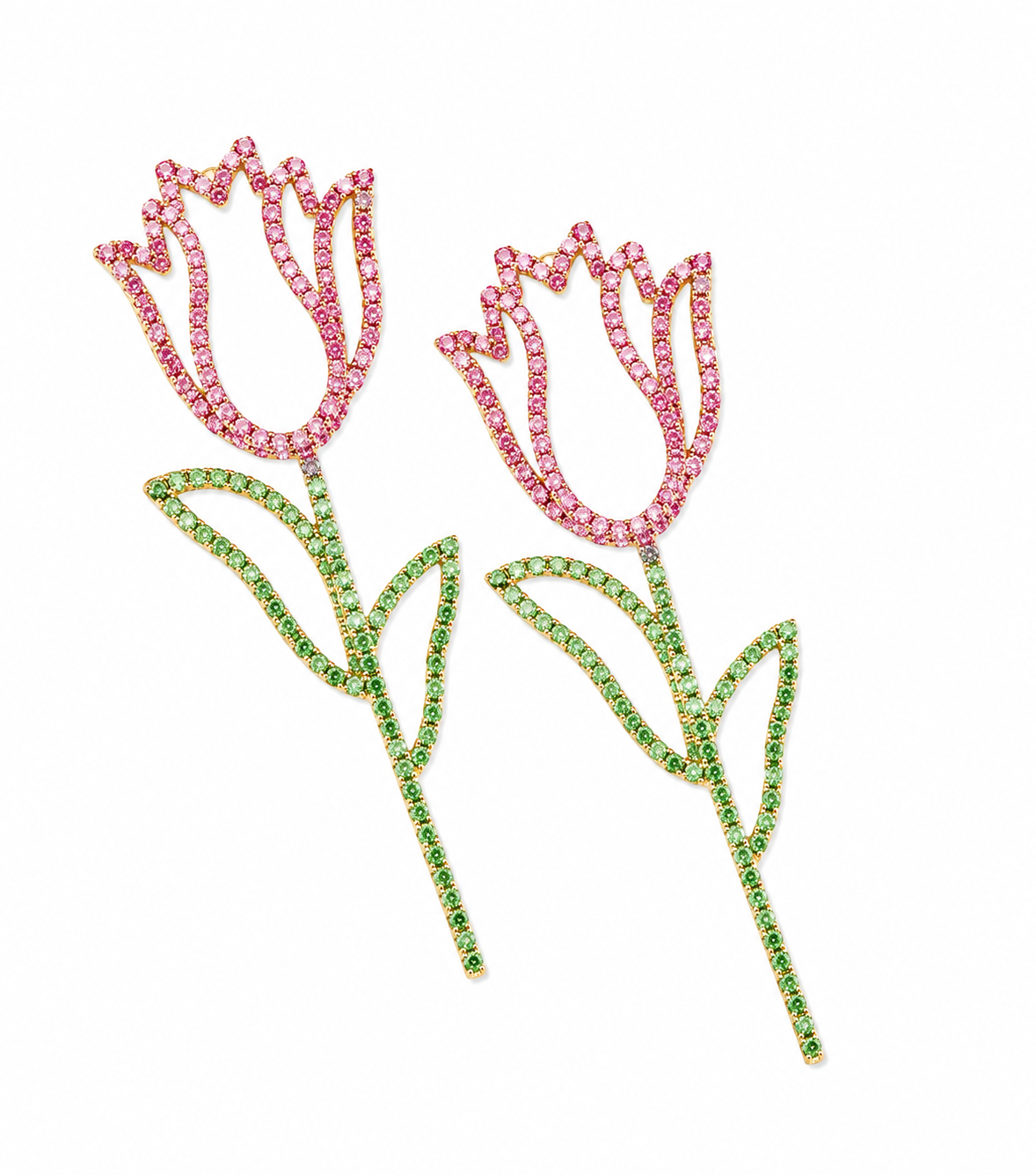 The Rosé Tulip Earrings